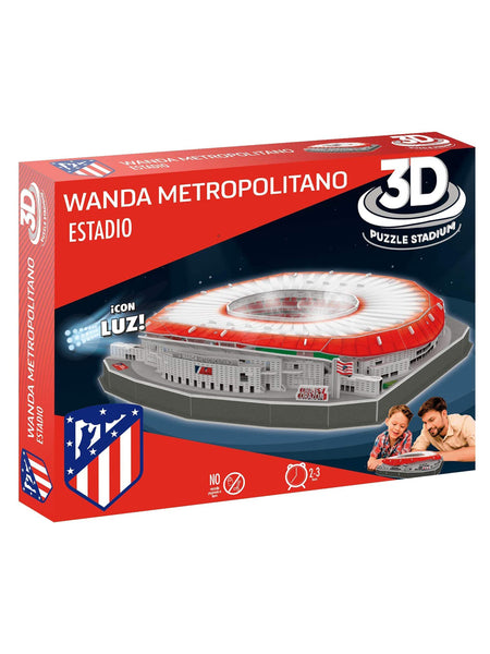 Atletico de Madrid. Estadio Wanda Metropolitano 3D con Luz. Producto oficial